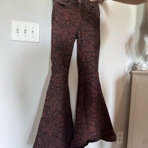 Shyanne Brown Flare Wide Leg Jeans